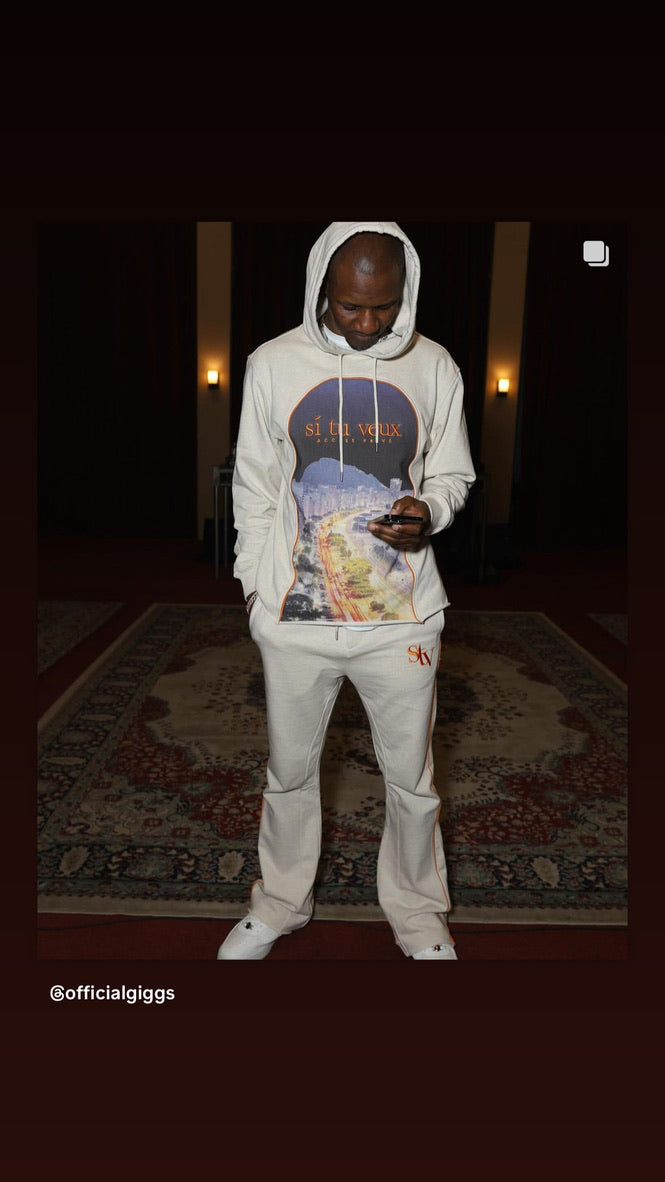 Si TU VEUX RIVIERA HOODIE - HEATHER OATMEAL - TV0101