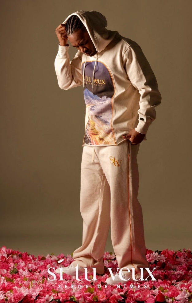 RIVIERA LOOSE FIT JOGGER - HEATHER OATMEAL - TV0102