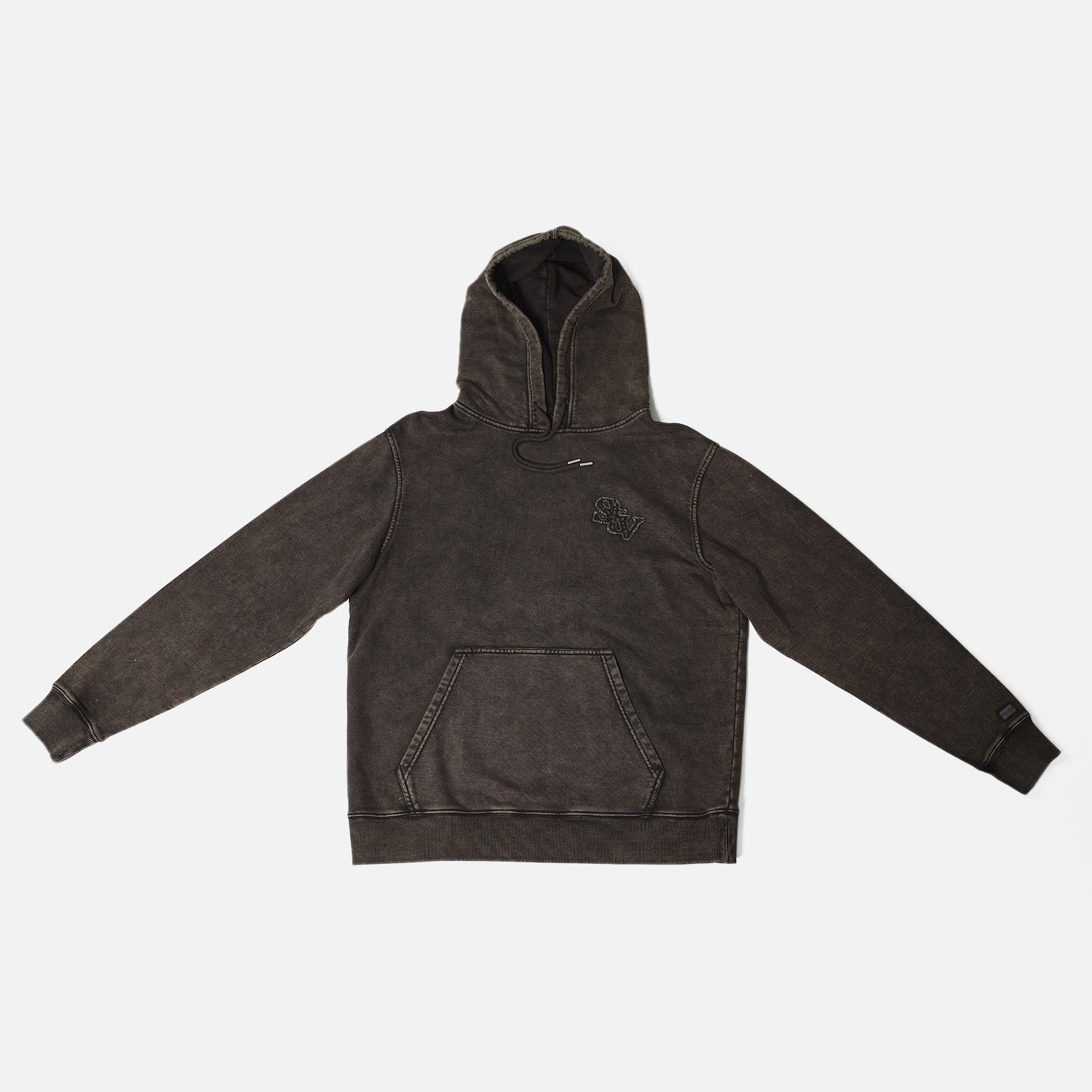 Si TU VEUX CORE 2.0 HOODIE - WASHED BLACK - TV0107