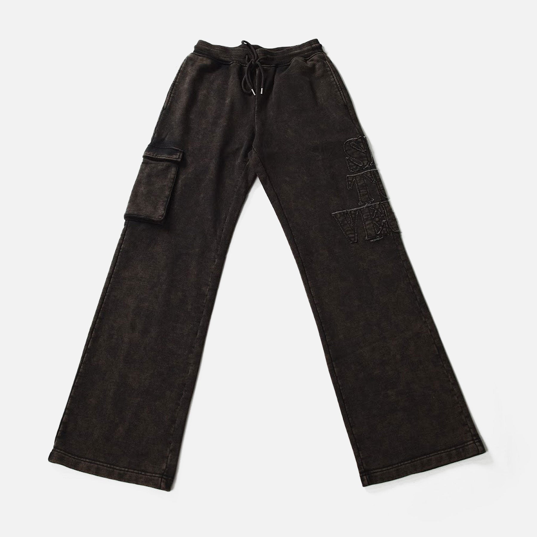 Si TU VEUX CORE LOOSE FIT JOGGER - WASHED BLACK - TV0108