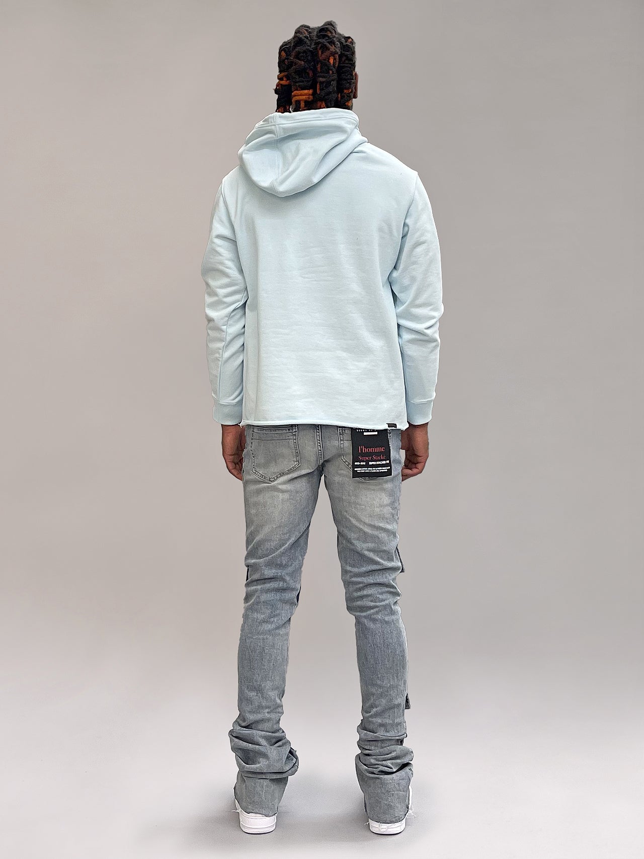 SI TU VEUX GUNNA 38" STACKED JEANS - INDIGO WASH TV0055 RMX