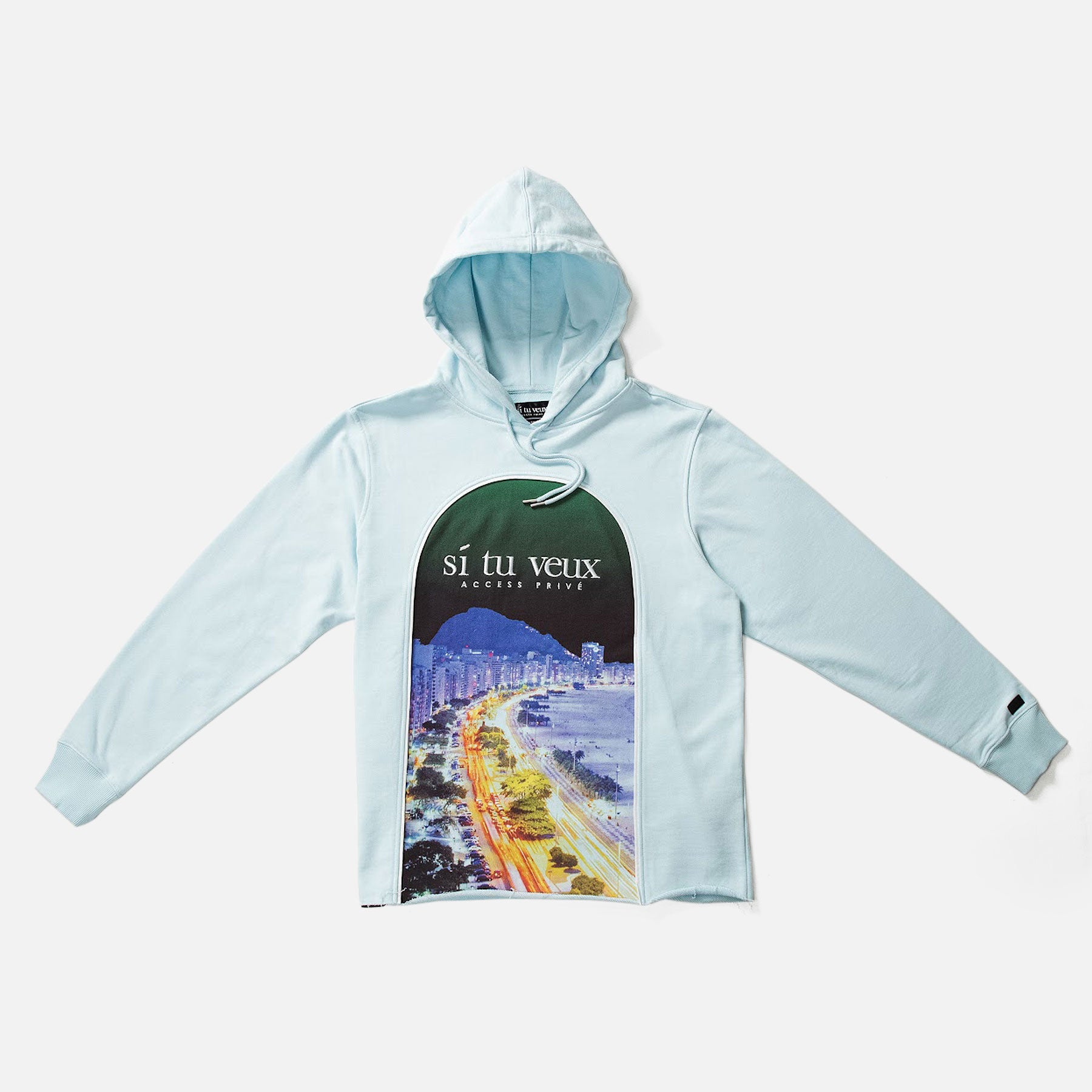 Si TU VEUX RIVIERA HOODIE - DELICATE BLUE - TV0101