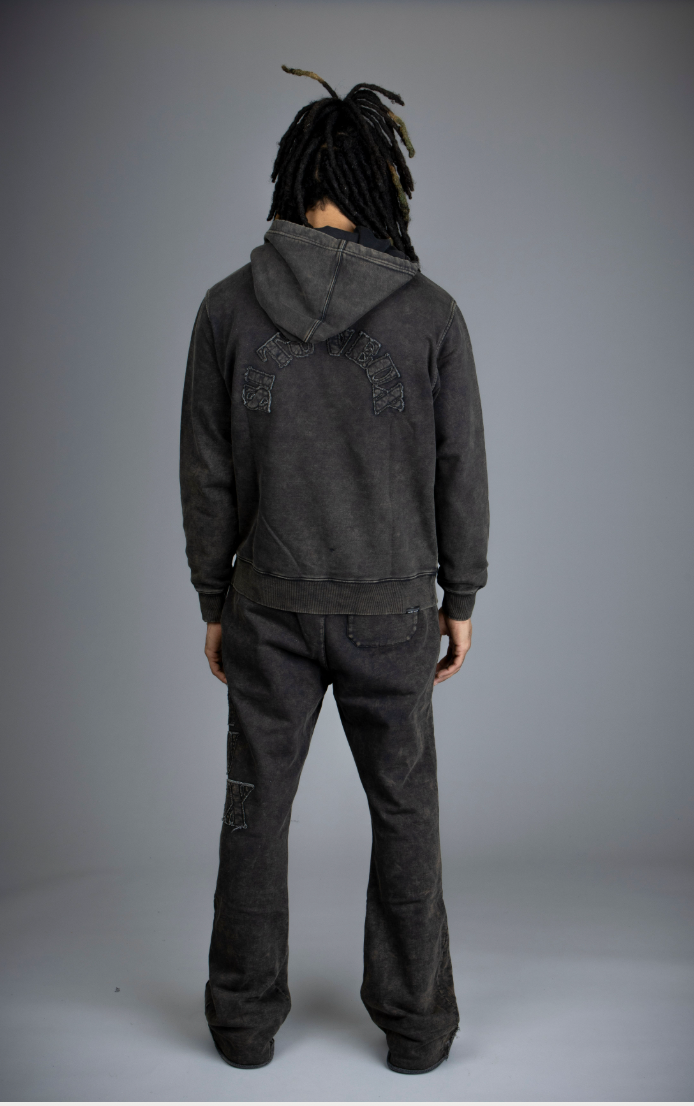 Si TU VEUX CORE LOOSE FIT JOGGER - WASHED BLACK - TV0108