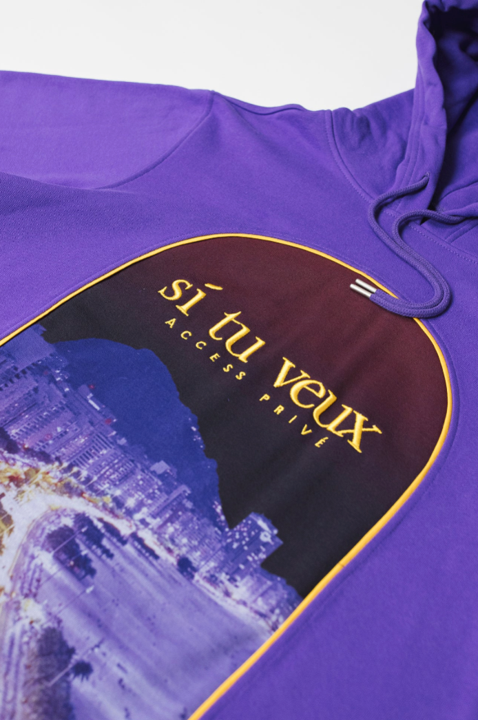 SI TU VEUX RIVIERA HOODIE - VIOLET PURPLE - TV0101