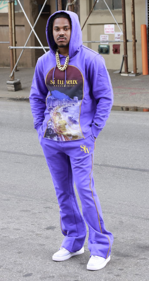 SI TU VEUX RIVIERA HOODIE - VIOLET PURPLE - TV0101