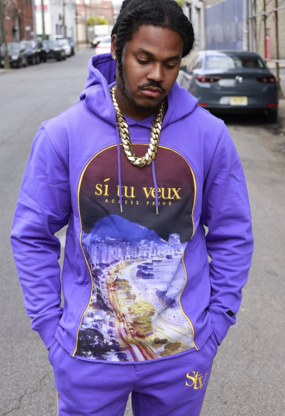 SI TU VEUX RIVIERA HOODIE - VIOLET PURPLE - TV0101