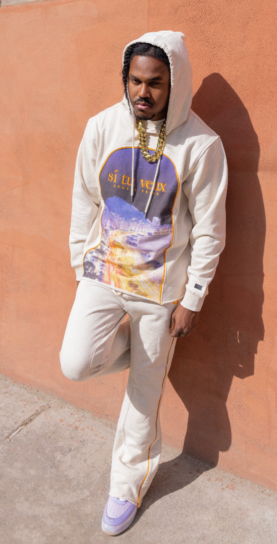 Si TU VEUX RIVIERA HOODIE - HEATHER OATMEAL - TV0101