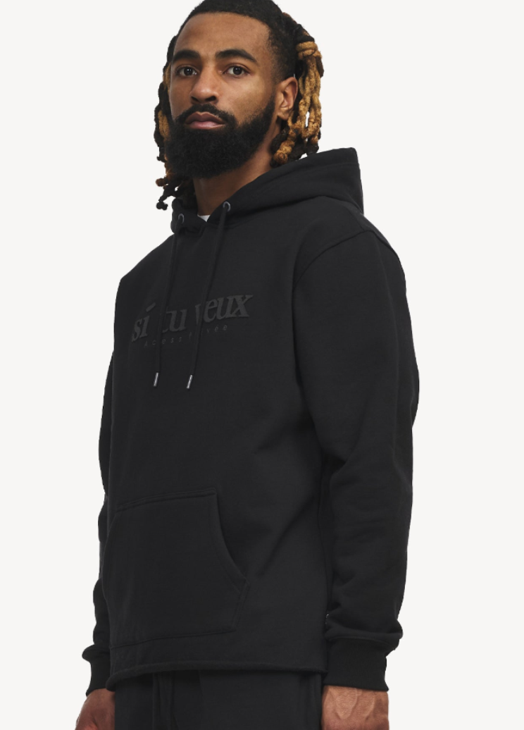 SIGNATURE VEUX HOODIE - BLACK - TV0087
