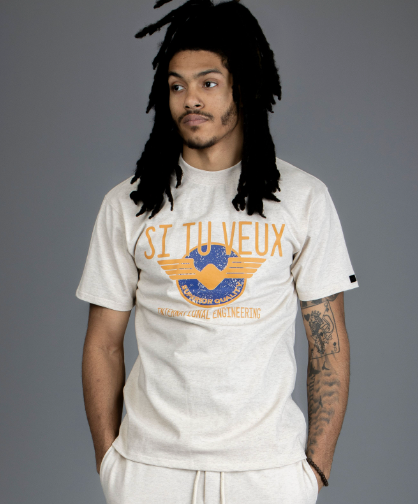 RIVIERA T SHIRT - HEATHER OATMEAL - TV0103