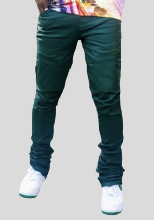 GORDON 38" WAX STACKED JEAN - HUNTER GREEN - TV0057