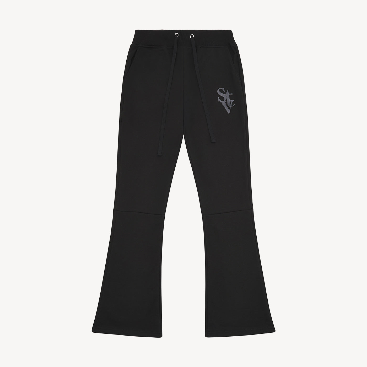 STV STACKED FLARE JOGGER BLACK