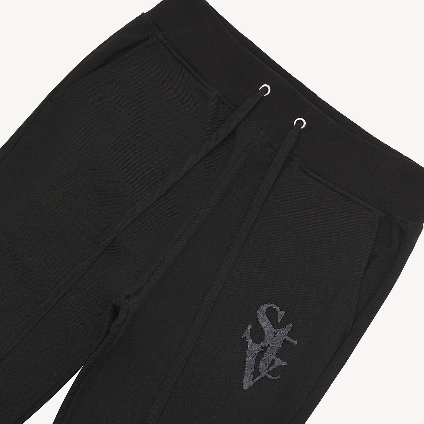 STV STACKED FLARE JOGGER BLACK