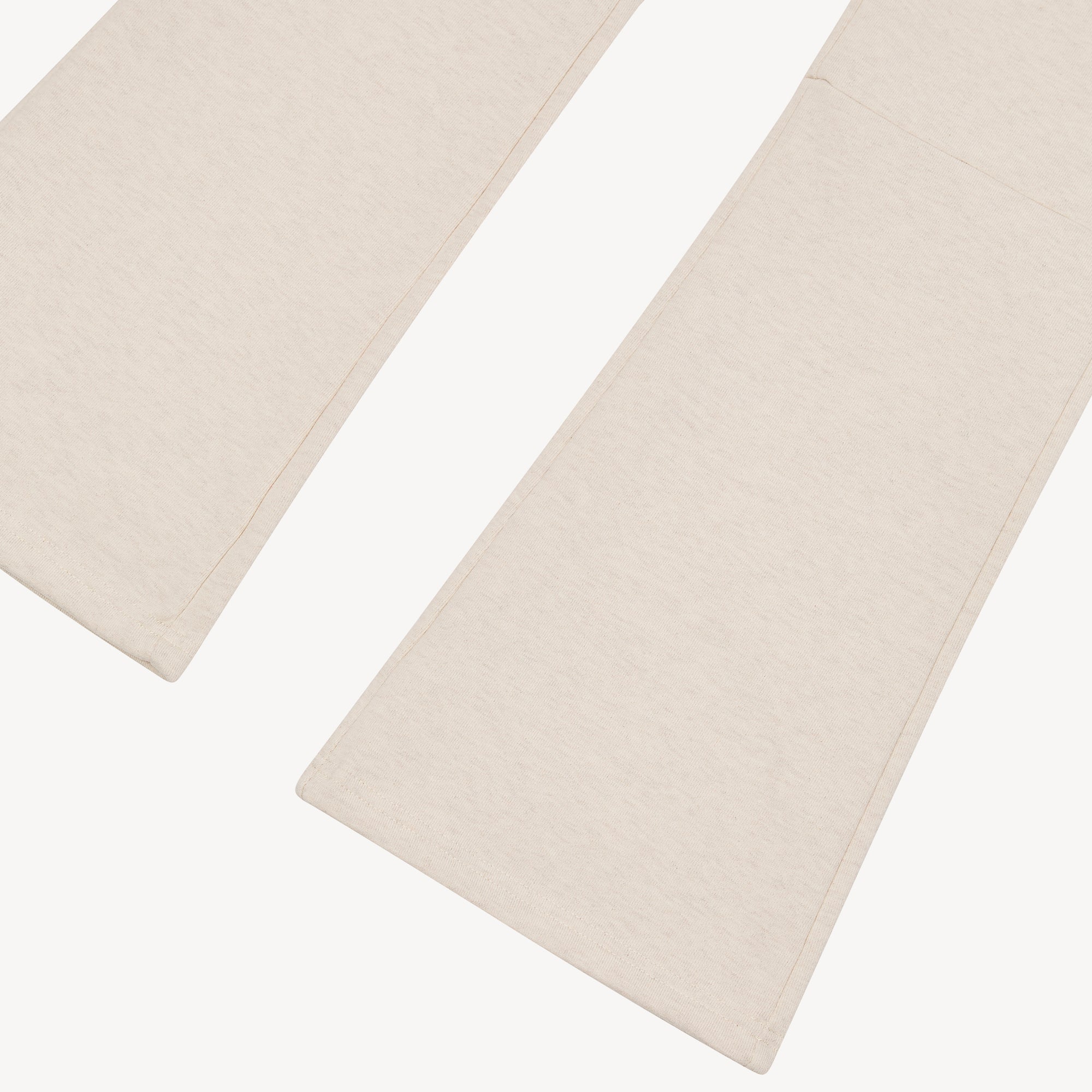 STV STACKED FLARE JOGGER HEATHER OATMEAIL