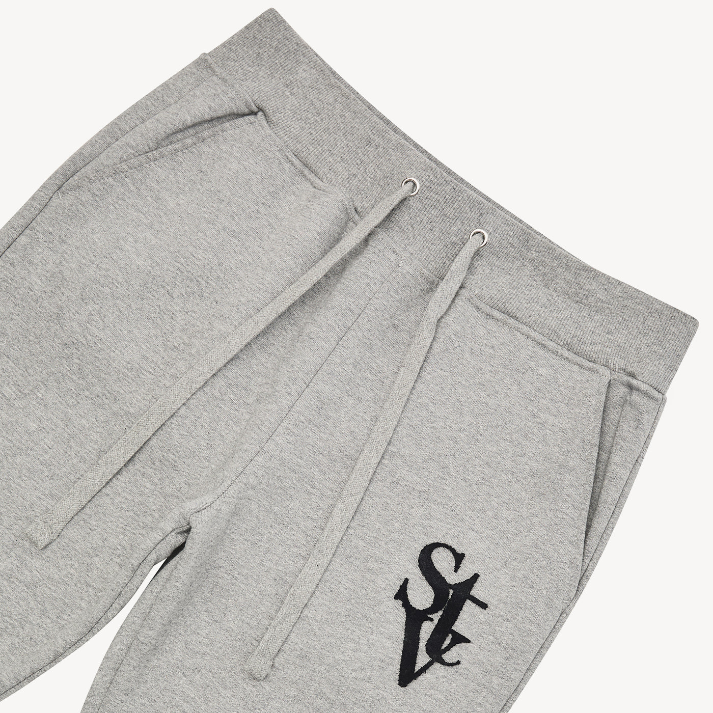 STV STACKED FLARE JOGGER - HEATHER GREY - TV0092