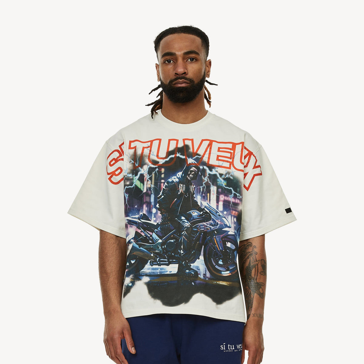 STV MOTOCLUB T-SHIRT WHITE