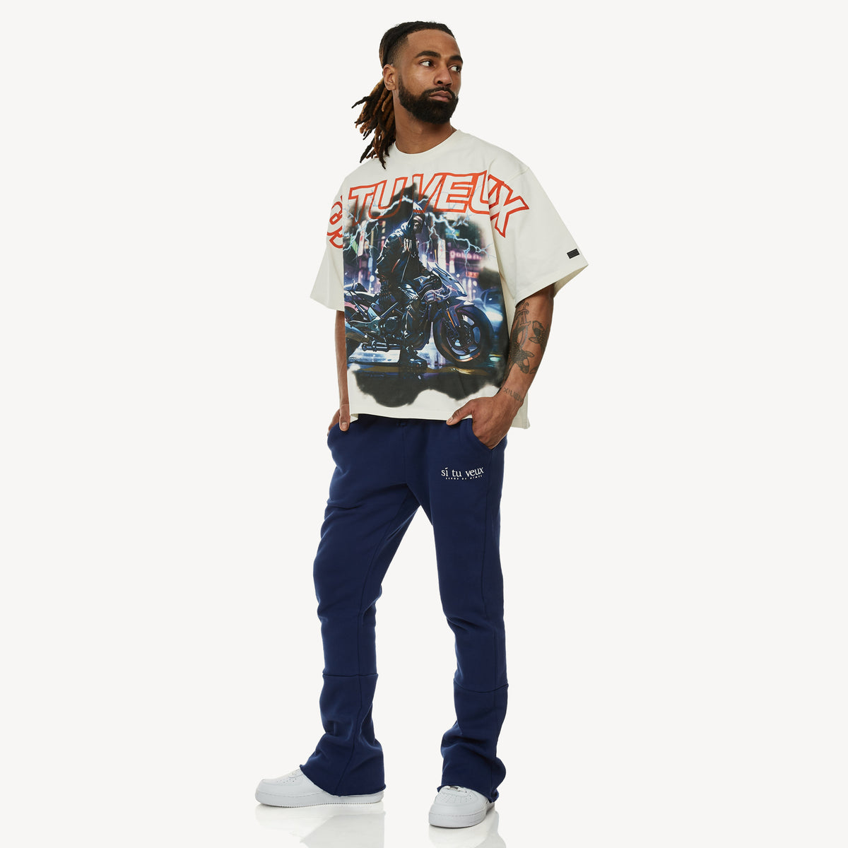 STV MOTOCLUB T-SHIRT WHITE