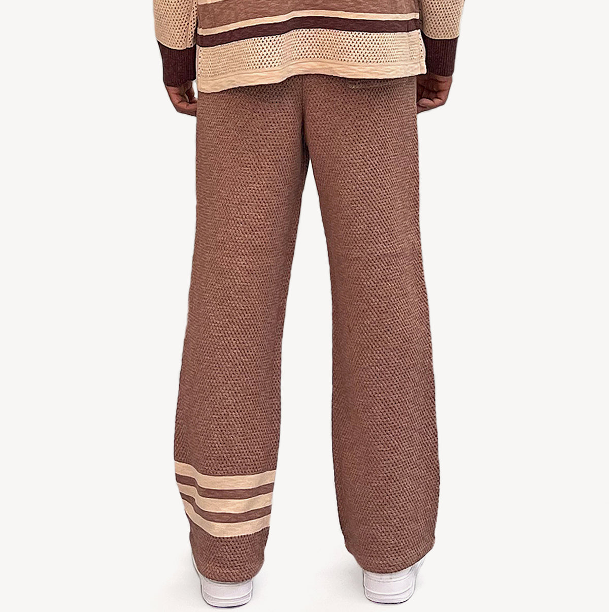 SI TU VEUX SIGNATURE JACQUARD TRACK JOGGER CAVIAR MESH