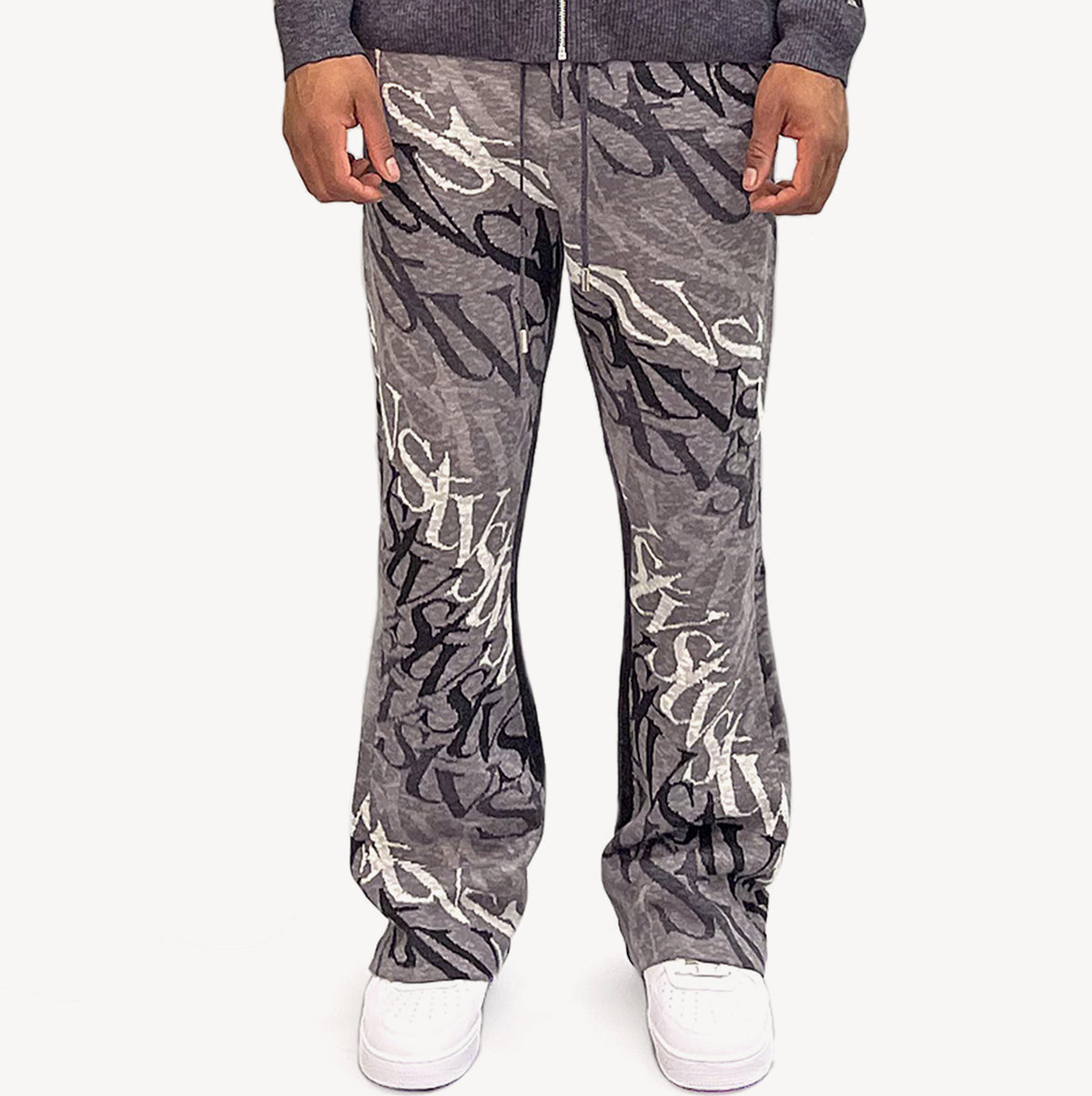 SI TU VEUX WAVE FLARE JOGGERS CAVIAR OMBRE