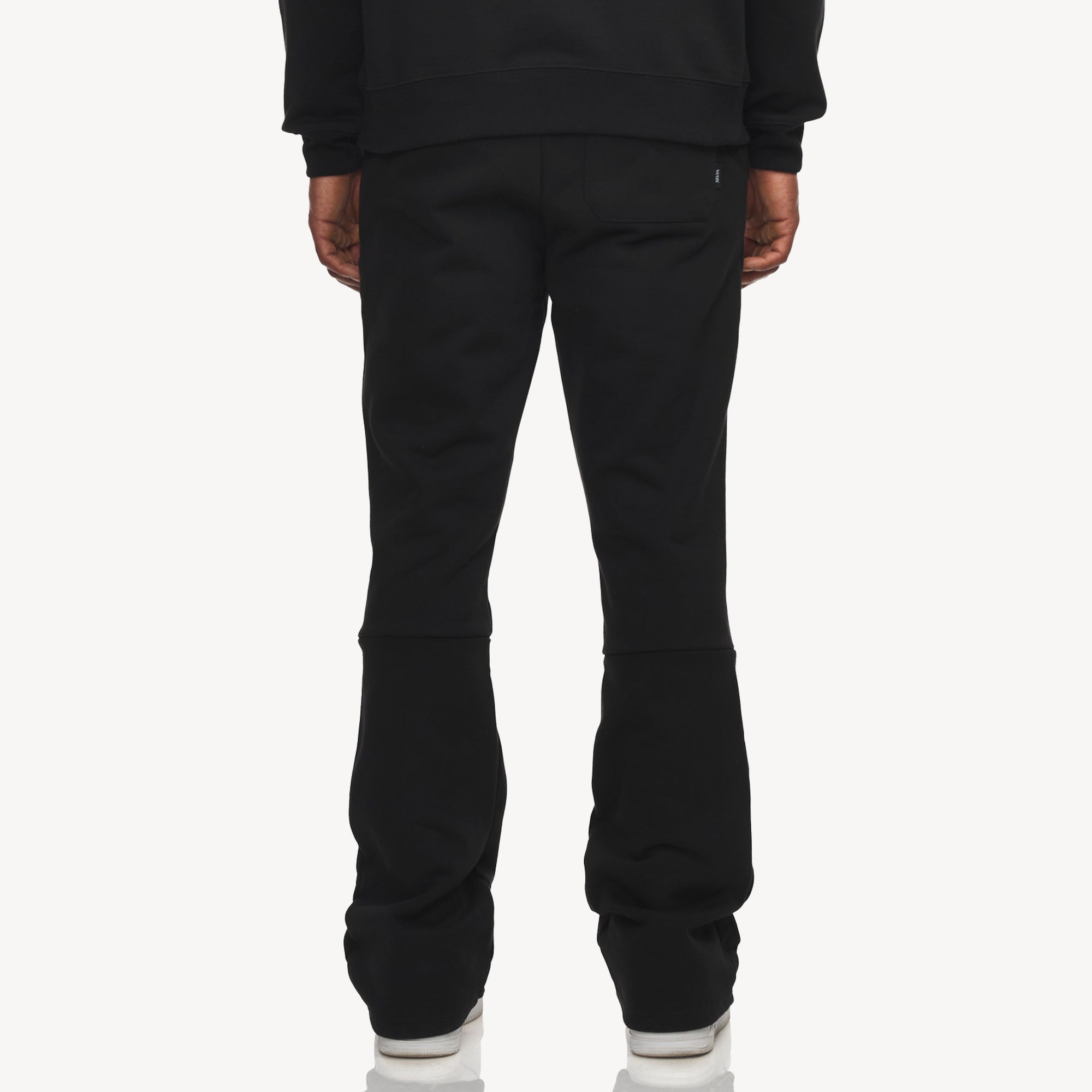 STV STACKED FLARE JOGGER BLACK